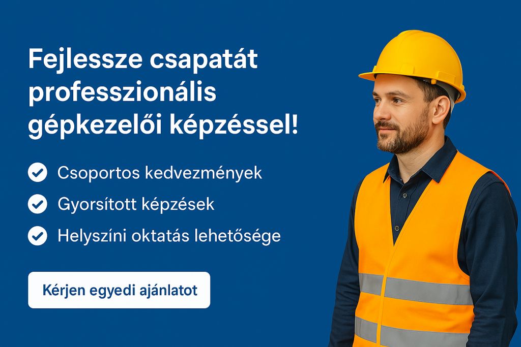 Cégeknek gépkezelő képzés