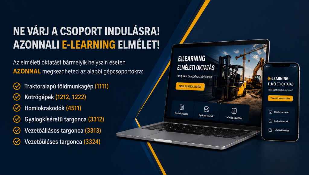online gépkezelő tanfolyam